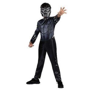 Marvel-Black Panther Halloween Costume Jumpsuit & Molded Mask + Free Lunch Box